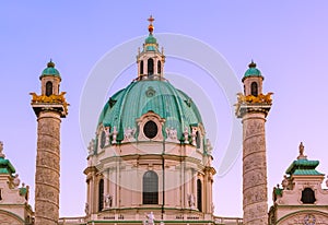 Church Karlskirche in Vienna Austria