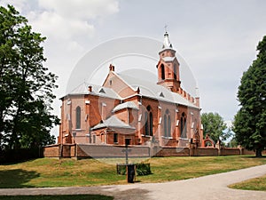 Church in Kernave. Lithuania photo