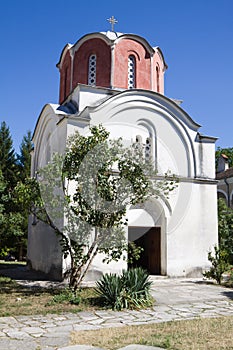 The church of the King in the orthodox monastery Studenica in Serbia