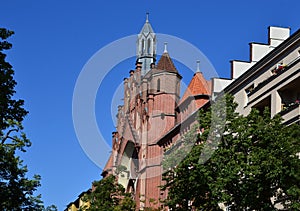 Church Kreuzkirche in the Neighborhood Wilmersdorf, Berlin