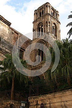 Church: LA MARTORANA, Bell Tower. Palermo, Sicily photo