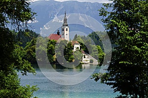 Church at lake Bled, Slovenia