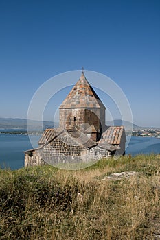 Church by the lake Sevan photo