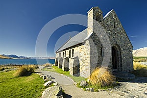 Church at Lake Tekapo, New Zealand photo