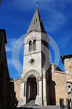 Church in Lamastre in Ardeche, in France