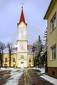 Church in Liptovsky Mikulas, Slovakia photo