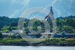 Church on the Lofoten islands in Norway