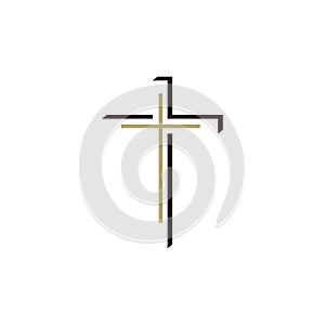 Church logo. Christian Cross