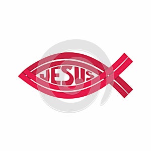 Church logo. Christian symbols. Jesus fish