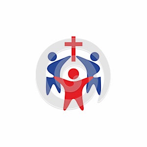 Church logo. Christian symbols. Unity in Jesus Christ photo