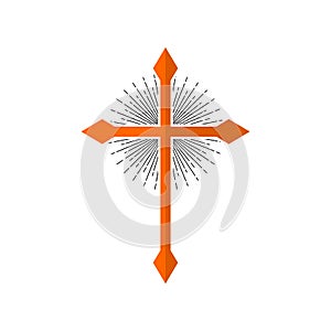 Church logo. Cross of Jesus Christ