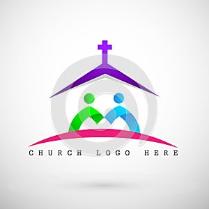 Church logo icon for people