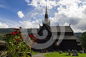Church in Lom in Norway