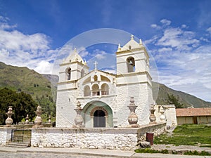 Church in Maca, Arequipa, Peru.