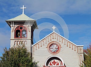 Church on Main Street in a Small Town