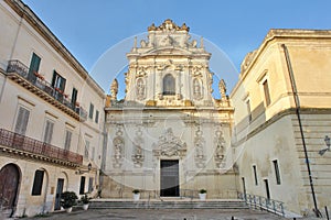 The church of Maria del Carmine of Lecce