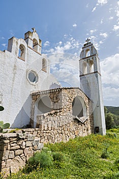 The church of marinella in sardinia