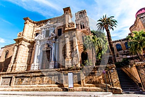 The church Martorana, in Palermo, Italy photo