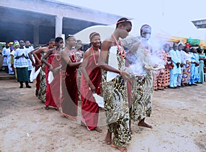 Church mass procession