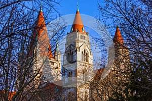 Church at Mexikoplatz in Vienna Austria