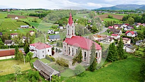 Church in Miedzyrzecze Gorne village, Poland