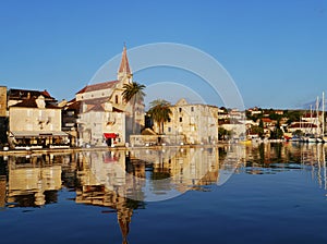 Church in Milna on Brac island in the Adriatic sea of Croatia