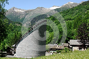 Church, Mogno, Ticino, Switzerland