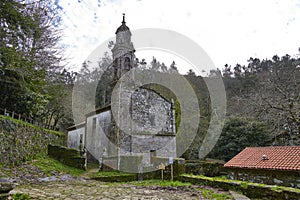 Church and monstary of San Justo de Toxosoutos in the province of A CoruÃÂ±a photo