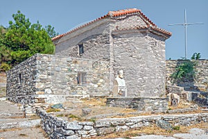 Church Monu Vronta in Samos Town on the island Samos, Greece