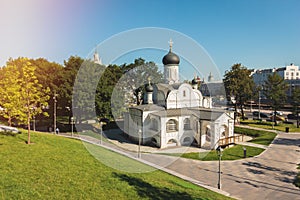 Church in Moscow in the park Zaryadye