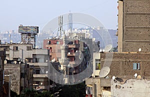 Church and mosque in egypt