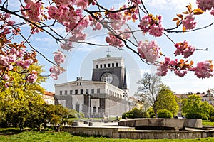 Church of the most sacred heart of Our Lord, Jiri z Podebrad square, Vinohrady district, Prague, Czech republic