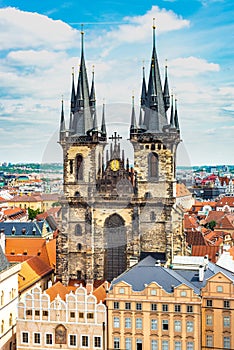 The Church of Mother of God before Tyn in Prague, Czech Republic