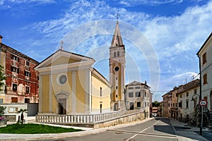 Church of Mother of Mercy in the old town of Buje, Croatia photo