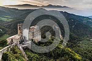 Church in the mountain, on the Appenines mountain in Abruzzo