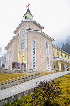 Church on mountaintop