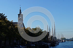 Church of Muiden on the river bank