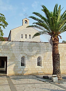 Church of Multiplication Facade in Tabgha