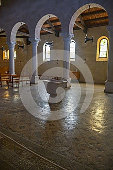 The Church of the Multiplication of the Loaves and Fishes also called Church of the Loaves and Fishes or Tabgha
