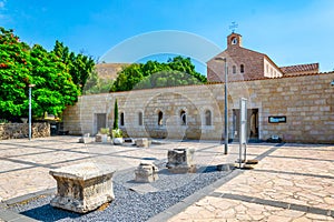 Church of the multiplication of the loaves and fishes in Tabgha, Israel