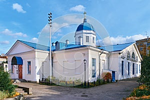 Church in the name of the Tikhvin icon of the Mother of God, built in 1764-1768, rebuilt in 1841-1844, landmark