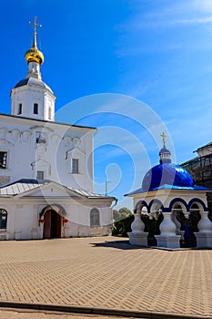 Church of Nativity of the Holy Virgin in Bogolyubovo convent in Vladimir oblast, Russia