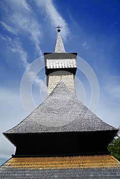 The church `Nativity of the Mother of God` in Ieud Hill, the oldest wood church in Maramures.