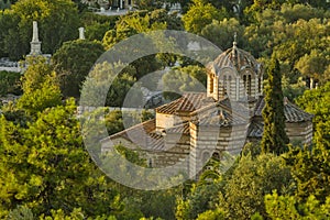 Church near Agora Athens greece