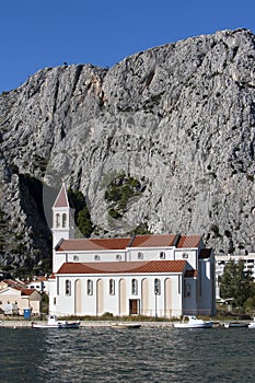Church near the river Cetina in Omis