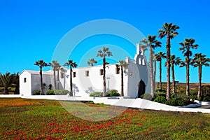 Church near village Ye, Island Lanzarote, Canary Islands, Spain, Europe photo