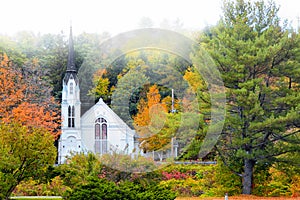 Church near Woodstock Vermont