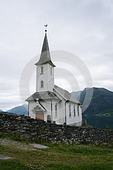 Church - Nes kyrkje, Commune Luster, Norway