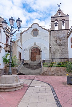 Church next to the town hall at Icod de los Vinos, Tenerife, Canary islands, Spain