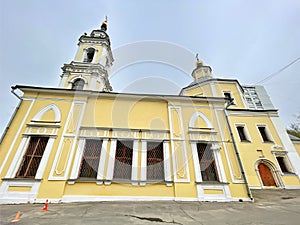 The Church of the Nine Martyrs of Cyzicus. Maly Predtechensky lane, 3, Moscow. 1732-1735 years of construction